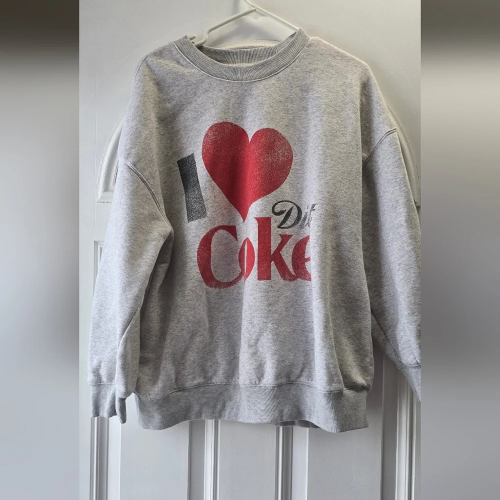 I Love Diet Coke Ripple Junction Sweatshirt L Retro Logo Streetwear Pop Culture - Picture 4 of 7